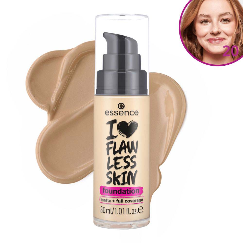 Base Líquida Essence  I Love Flawless Skin 20 Medium Porcelain