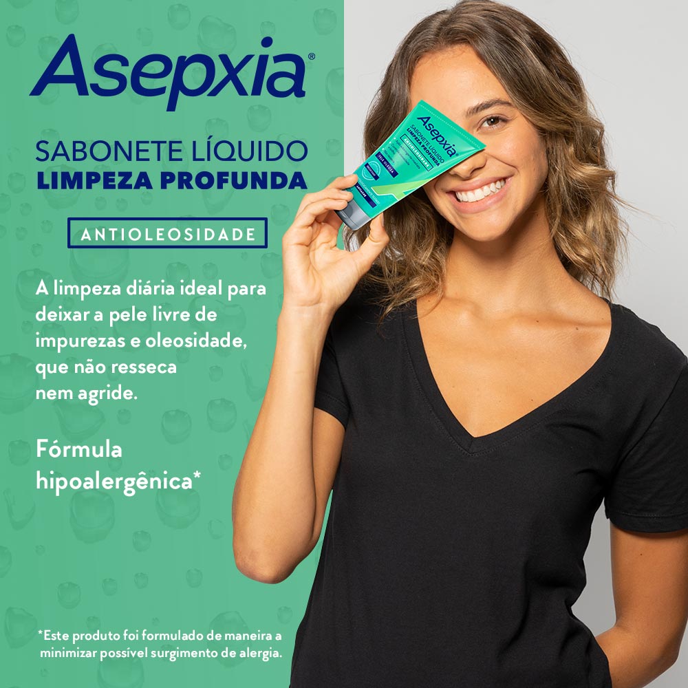 Sabonete Líquido Limpeza Profunda Asepxia Antioleosidade 150ml
