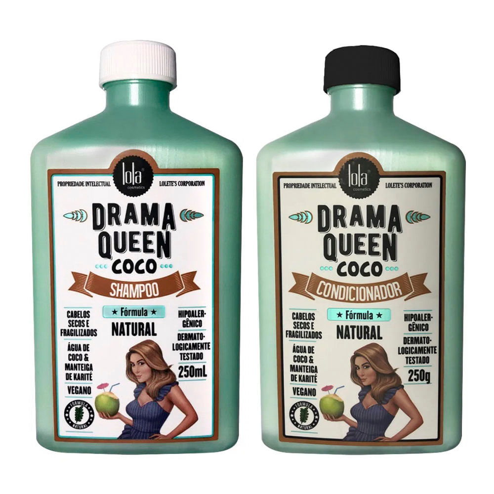 Lola Cosmetics Drama Queen Coco Kit – Shampoo + Condicionador Kit