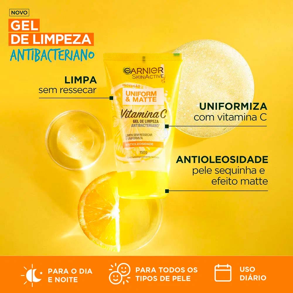 Garnier Kit – Gel de Limpeza Facial + Sérum Facial + Água Micelar + Protetor Hidratante Facial FPS30 Kit