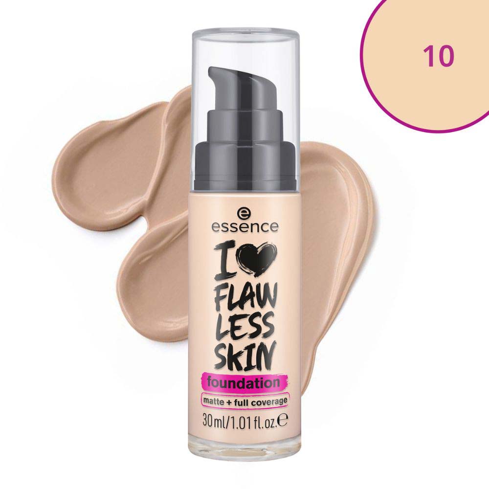 Base Líquida Essence  I Love Flawless Skin 10 Light Porcelain