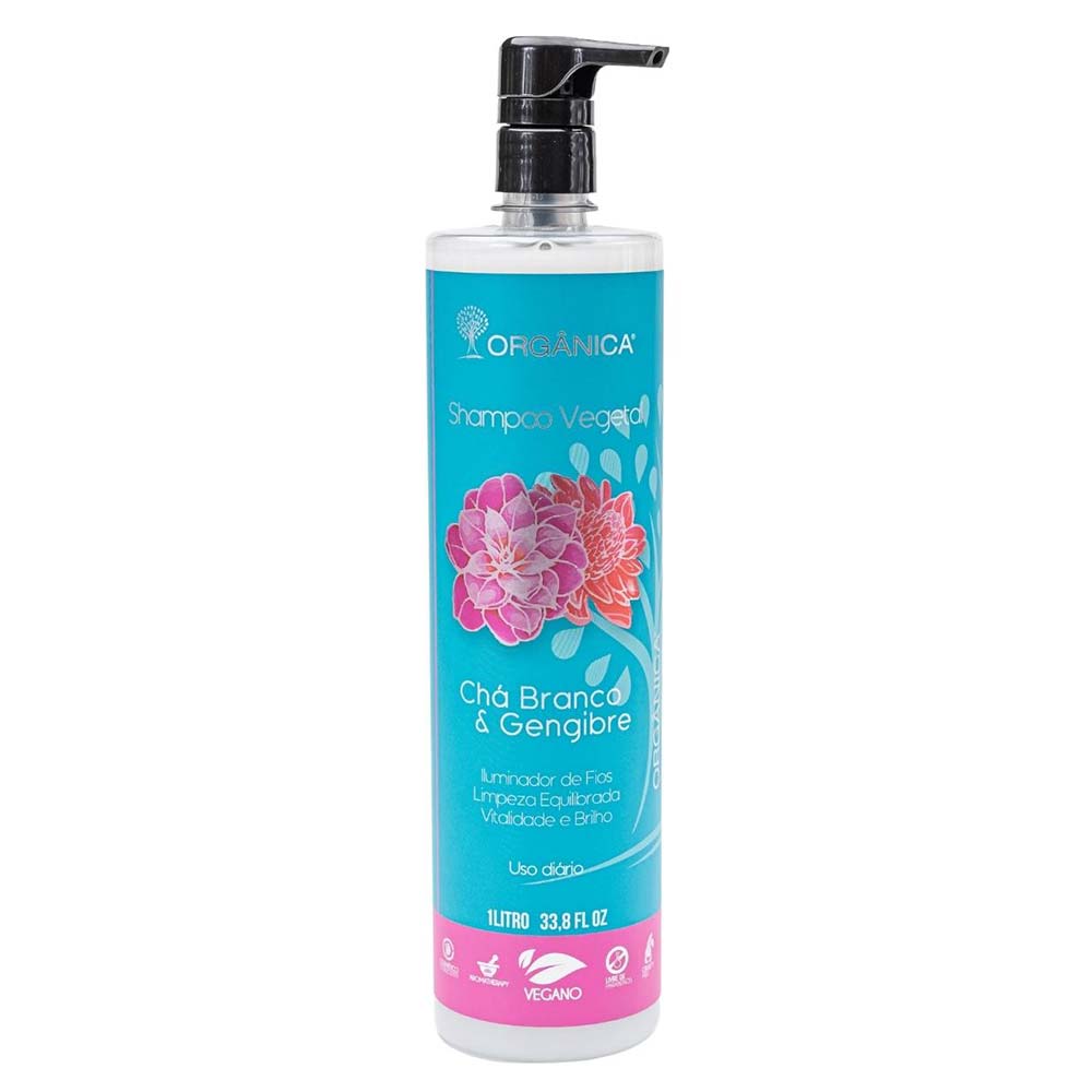 Orgânica Chá Branco E Gengibre Shampoo 1l