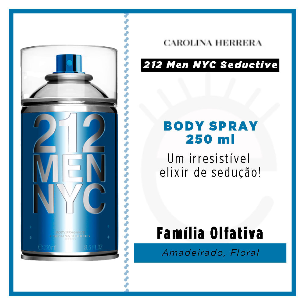 212 Men NYC Carolina Herrera Body Spray 250ml