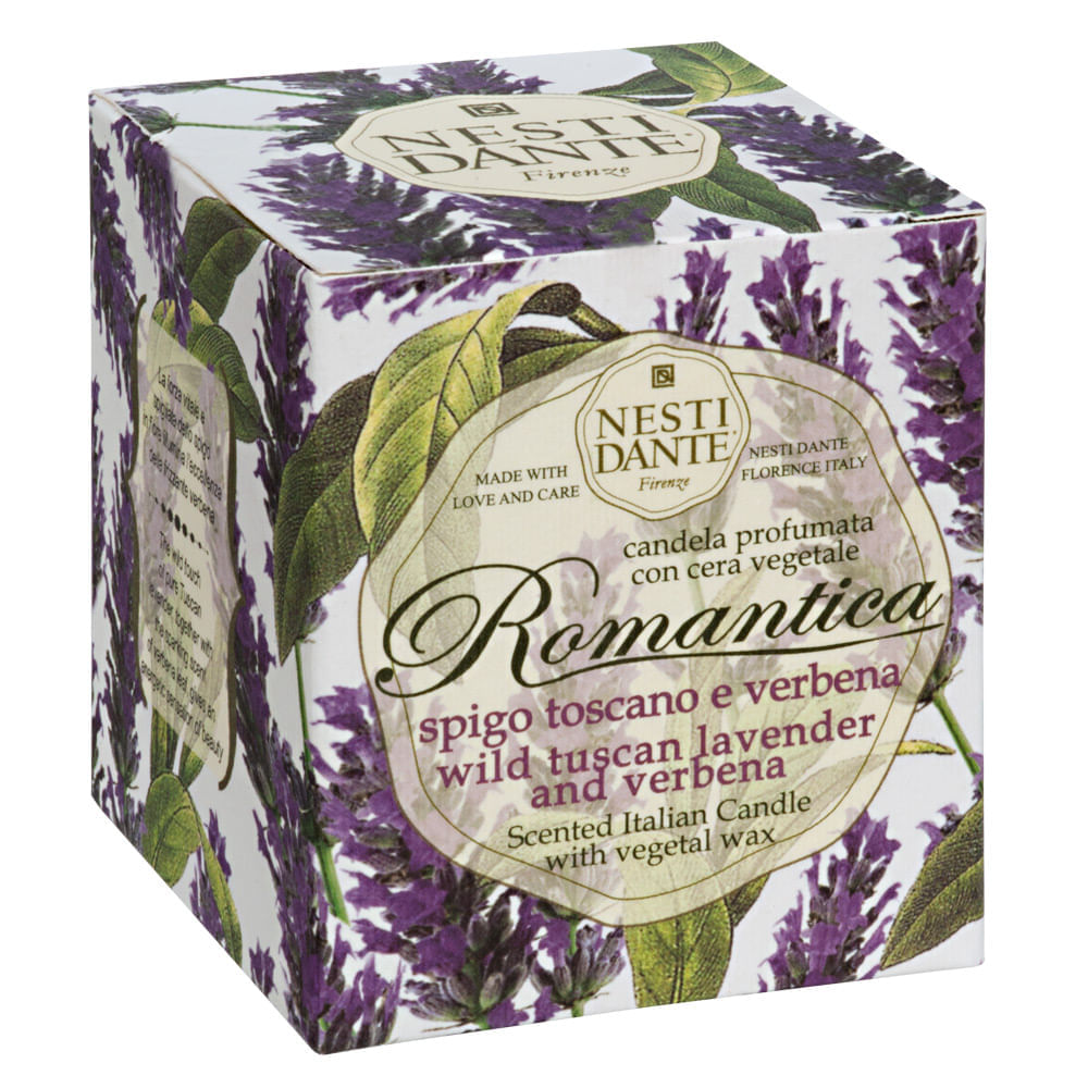Vela Perfumada Nesti Dante  Romantica Lavanda Toscana e Verbena 160g