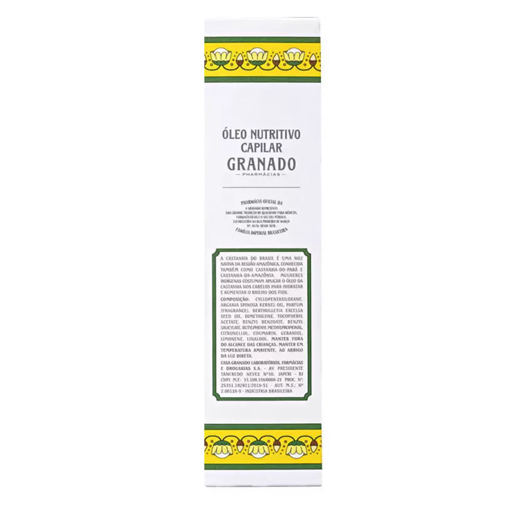 Óleo Capilar Nutritivo Granado  Castanha do Brasil 55ml