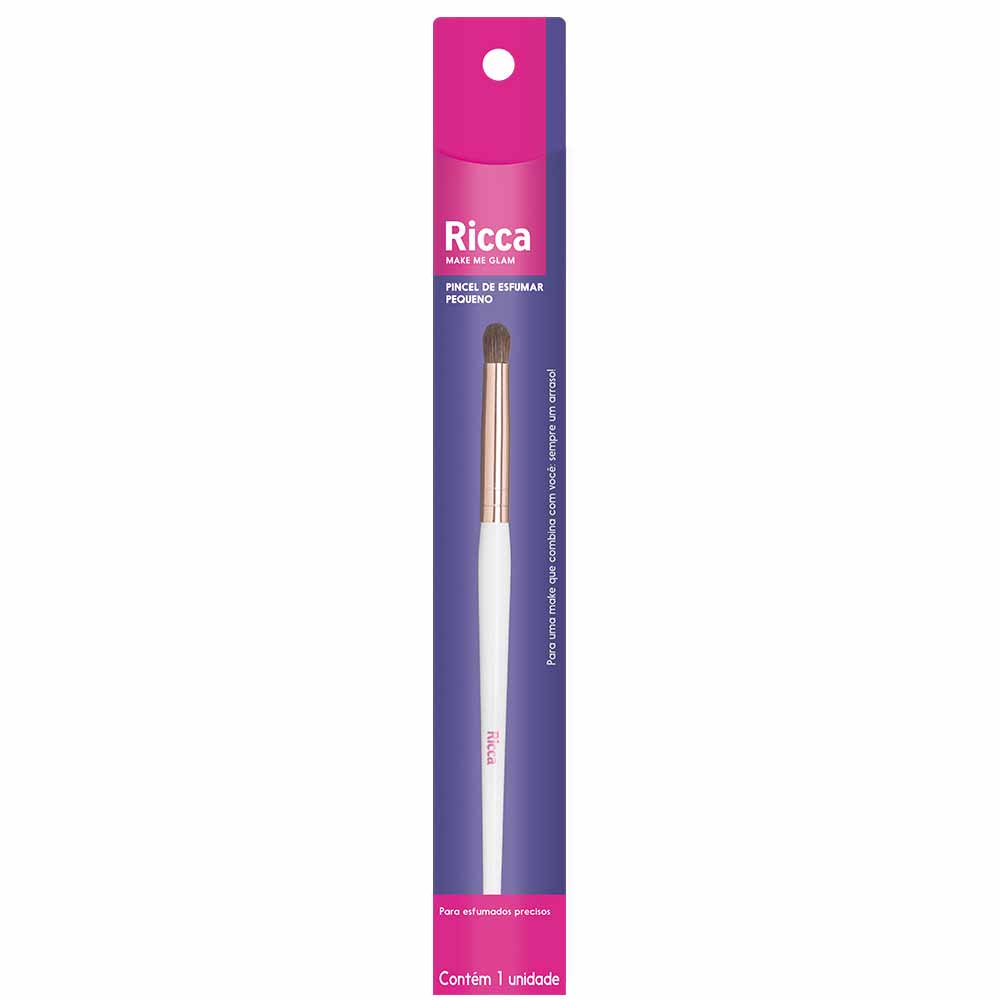 Pincel para Esfumar Ricca Rose Gold Pequeno 1Un