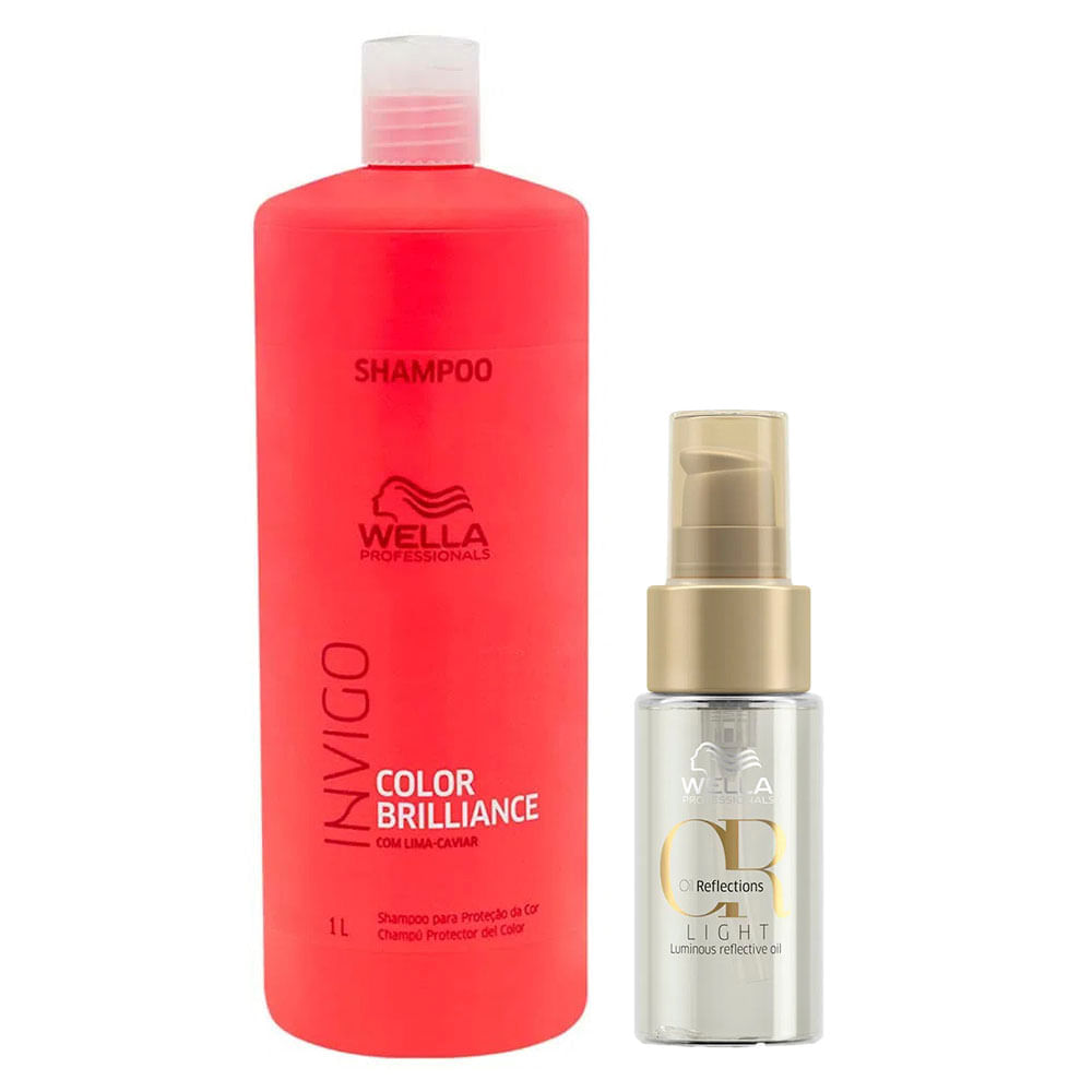 Wella Professionals Invigo Color Brilliance Kit – Shampoo + Óleo Light Kit