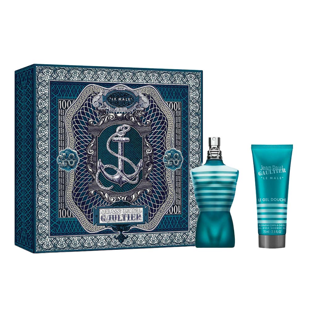 Kit Jean Paul Gaultier Le Male Coffret Perfume Masculino EDT +  Gel de Banho All Over
