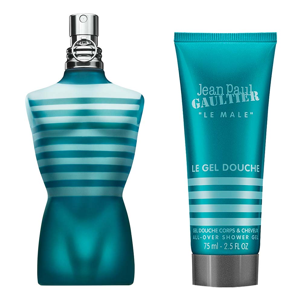 Kit Jean Paul Gaultier Le Male Coffret Perfume Masculino EDT +  Gel de Banho All Over