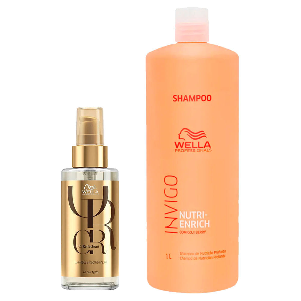 Wella Professionals Kit  Shampoo Invigo + Óleo Oil Reflection Kit