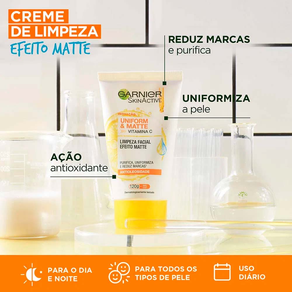 Garnier Kit – Gel de Limpeza Facial Skin Active + Gel de Limpeza Facial Skin Uniform & Matte Kit