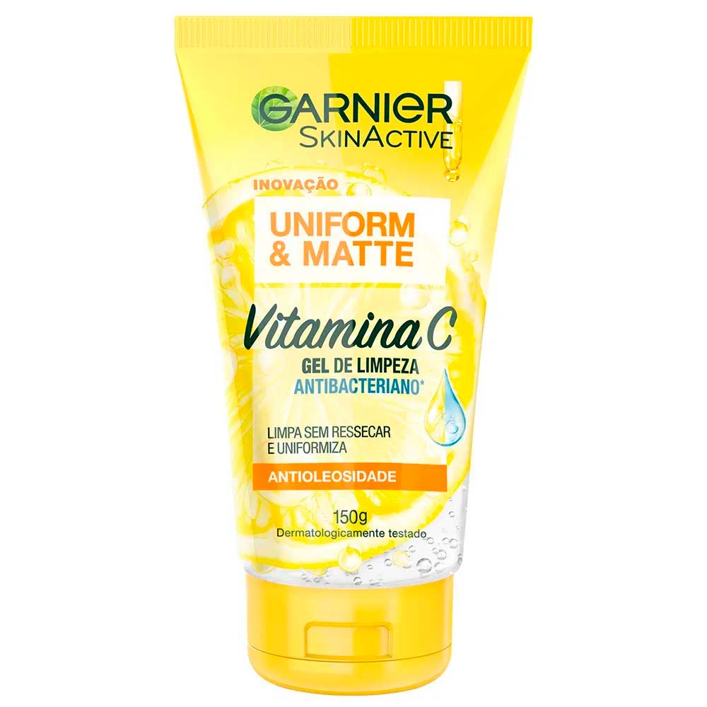 Garnier Kit – Gel de Limpeza Facial Skin Active + Gel de Limpeza Facial Skin Uniform & Matte Kit