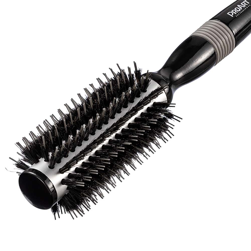 Escova de Cabelo ProArt Profissional Metallic Pro Prata 25mm