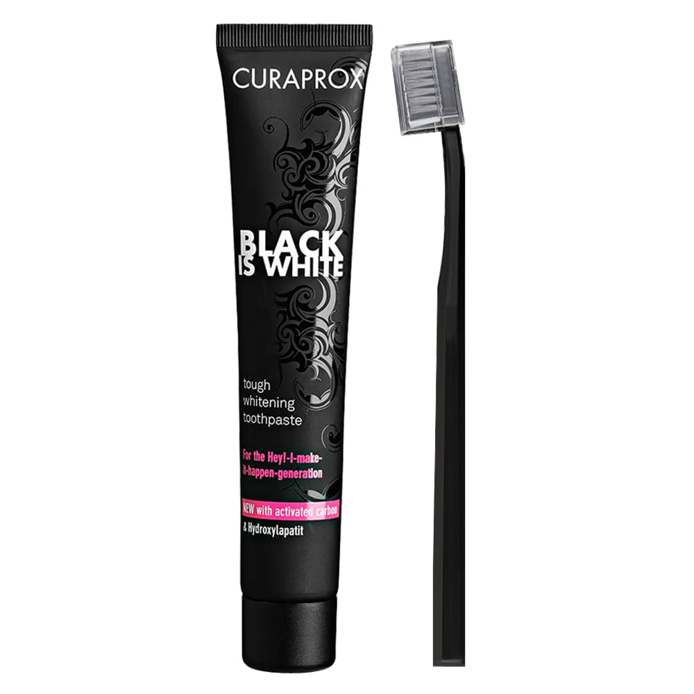 Curaprox Black is White Kit  Escova + Creme Dental Kit