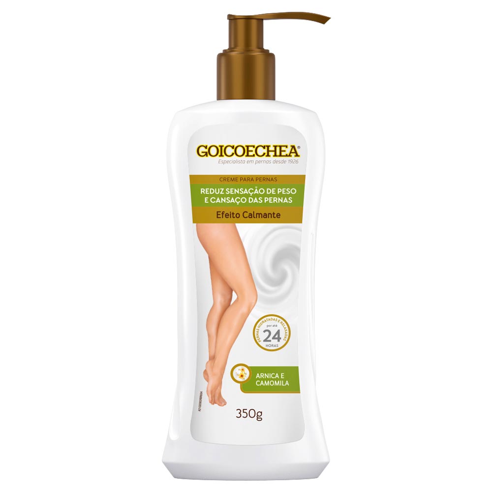 Creme Para Pernas Goicoechea  Creme Para Pernas Arnica E Camomila 350g