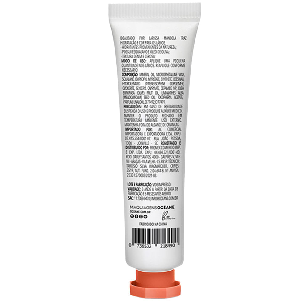 Hidratante Labial Larissa Manoela by Océane Skin Balm Mango