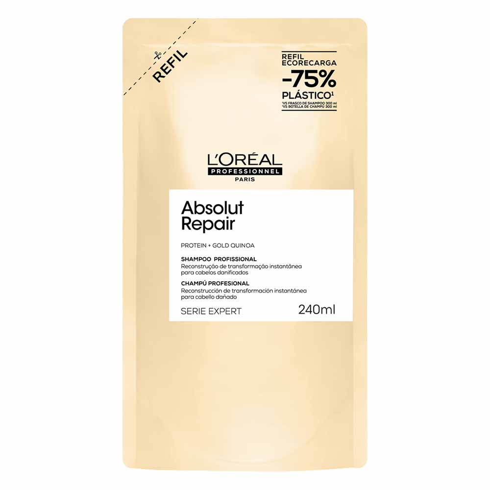Refil Shampoo Absolut Repair Gold Quinoa + Protein L'Oréal Professionnel 240ml