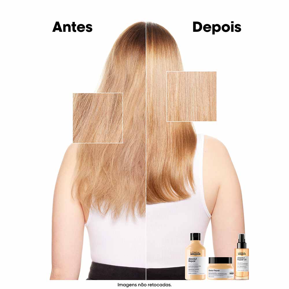 Refil Shampoo Absolut Repair Gold Quinoa + Protein L'Oréal Professionnel 240ml