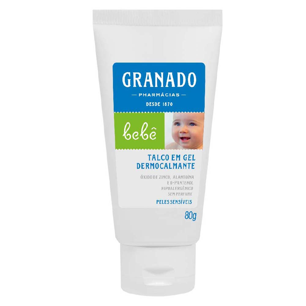 Talco em Gel Dermocalmante Bebê Peles Sensíveis Granado 80g