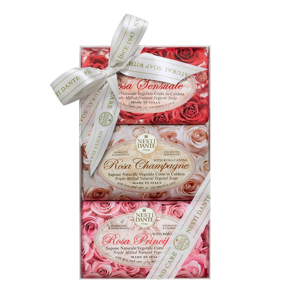 Nesti Dante Gift Le Rose Kit  3 Sabonetes Kit