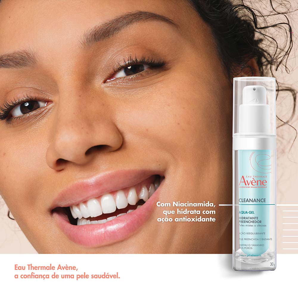 Hidratante Facial Eau Thermale Avène Cleanance  AquaGel 30g