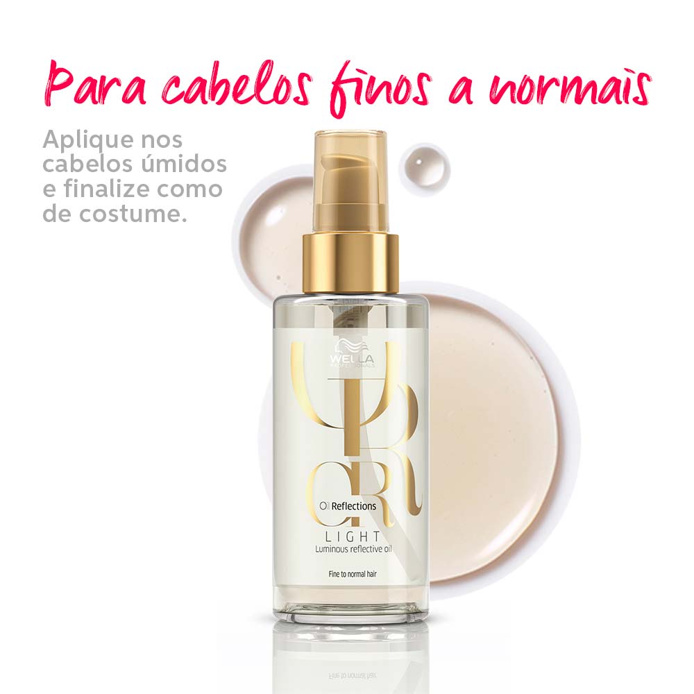 Óleo Capilar Oil Reflections Light Wella Professionals 100ml