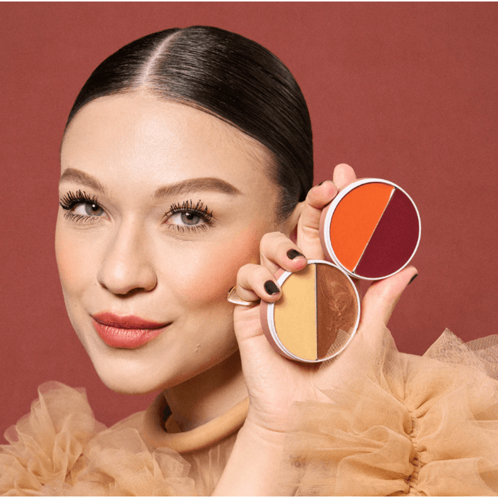 Blush e Iluminador Multifuncional DUO Savana Orange & Plum 10g - Care Natural Beauty