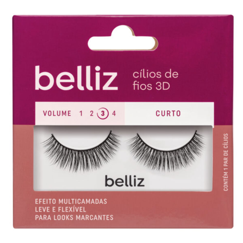 Cílios Belliz 3d 201