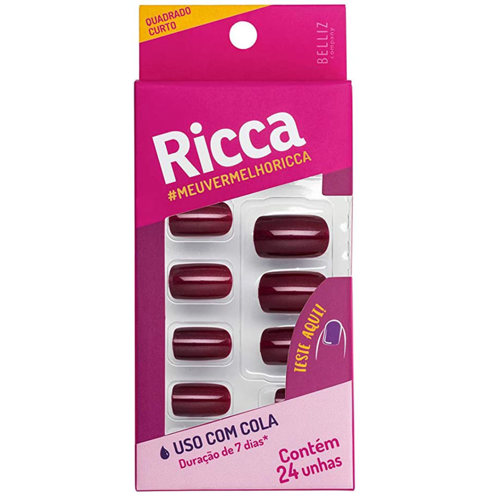 Unhas Postiças Ricca Nude Capuccino
