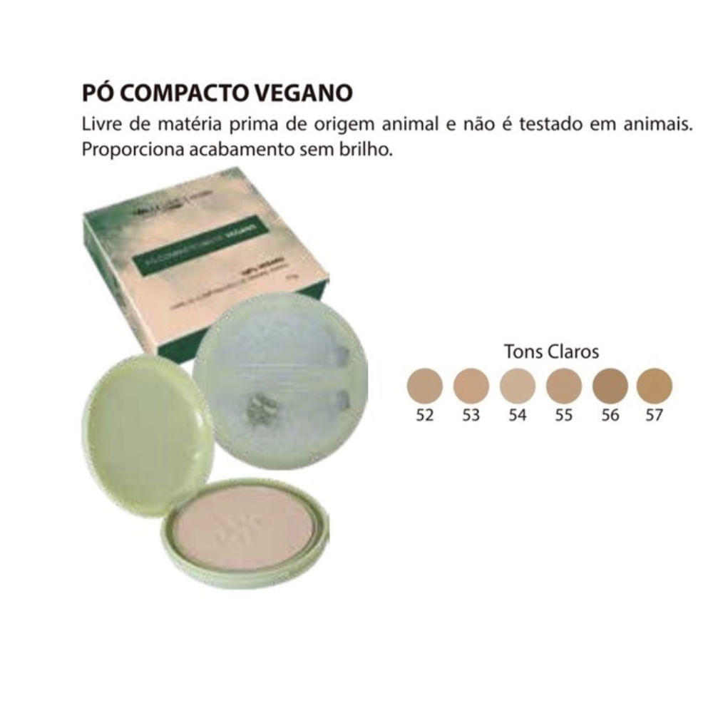 Pó Compacto Matte Vegano Max Love Cor 56