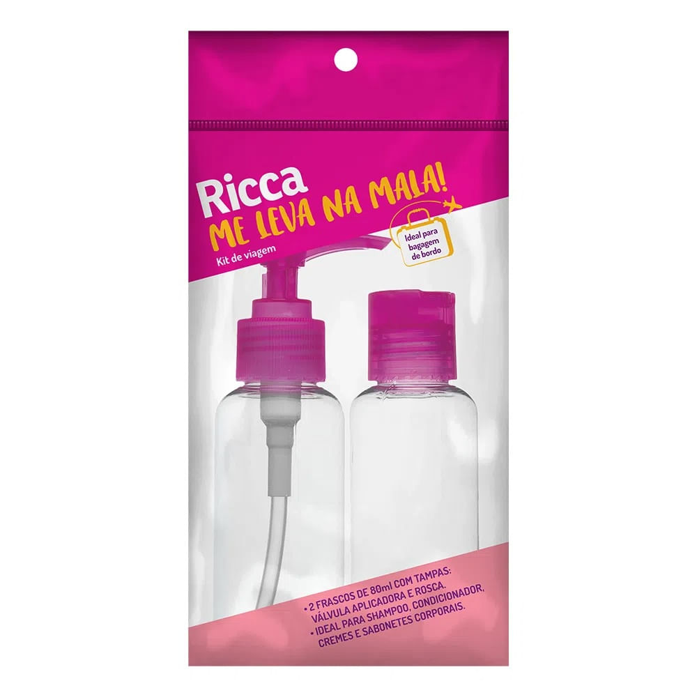Kit De Viagem Com Dois Frascos Colors Ricca