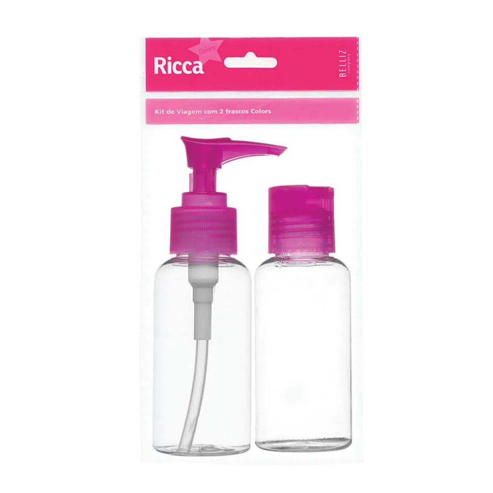 Kit de Viagem Com Dois Frascos Colors Ricca