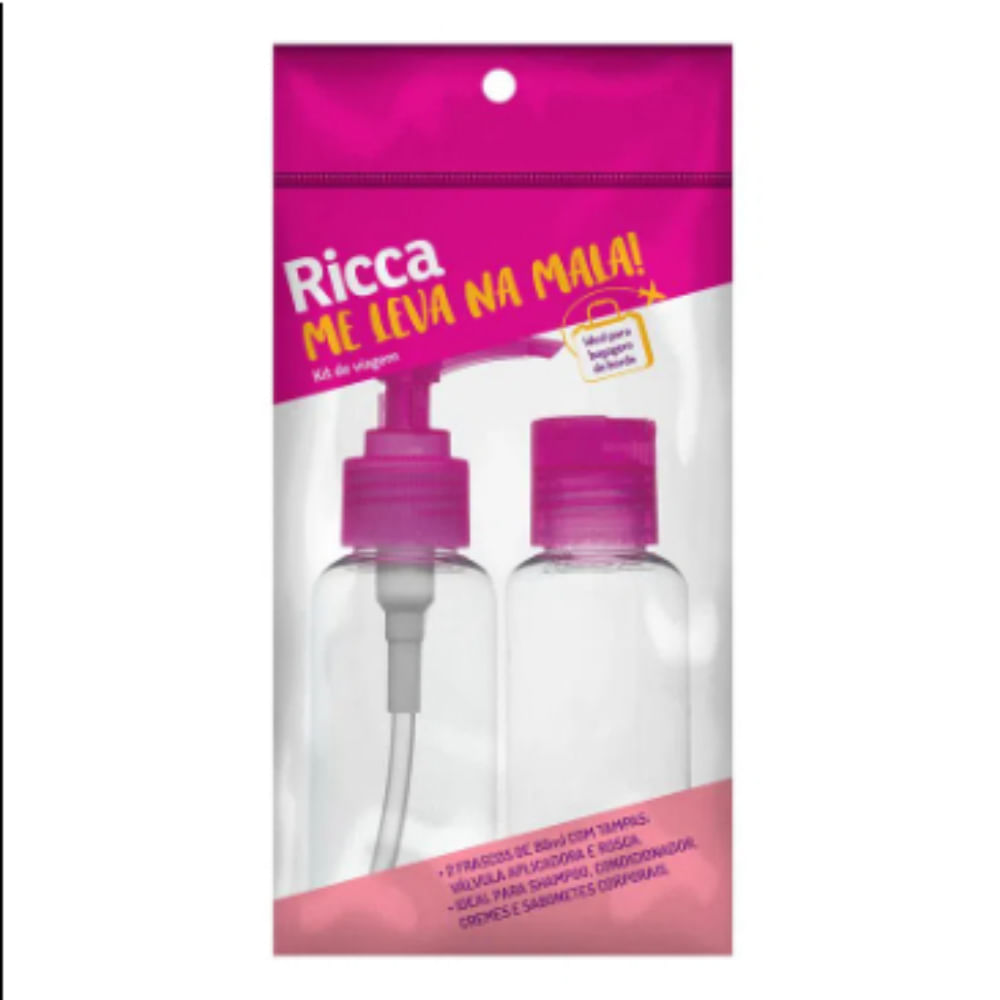 Kit de Viagem Com Dois Frascos Colors Ricca