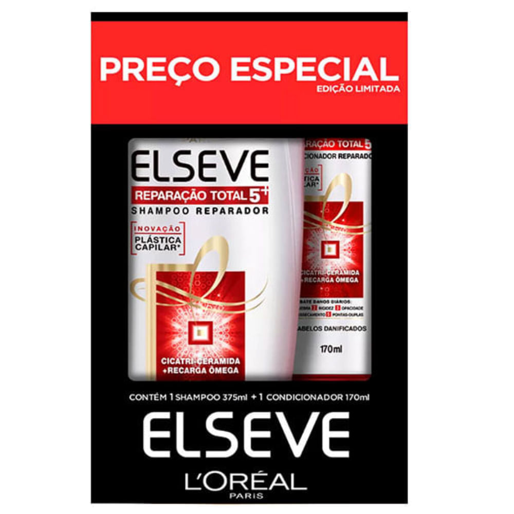 Loreal Shampoo Elseve Rt5 375ml + Condicionador 170ml