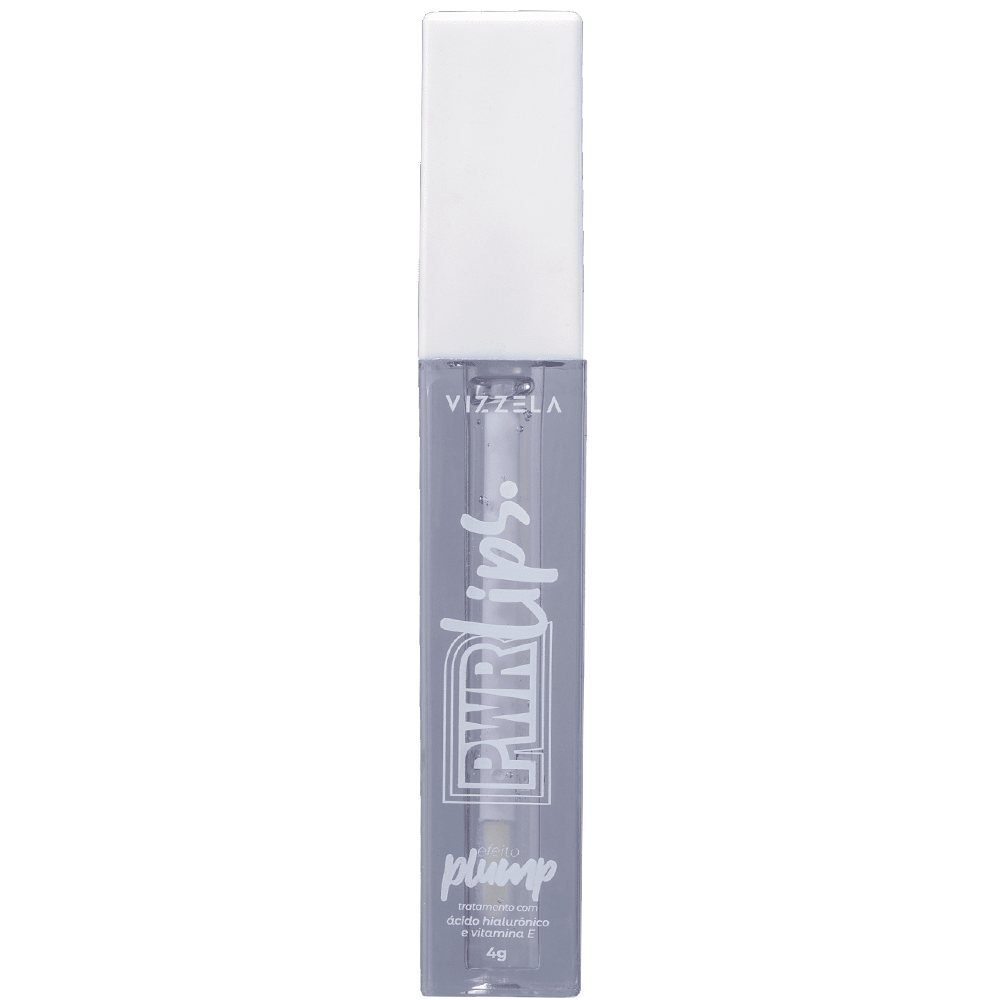 Gloss Labial Vizzela Power Lips Incolor 4g