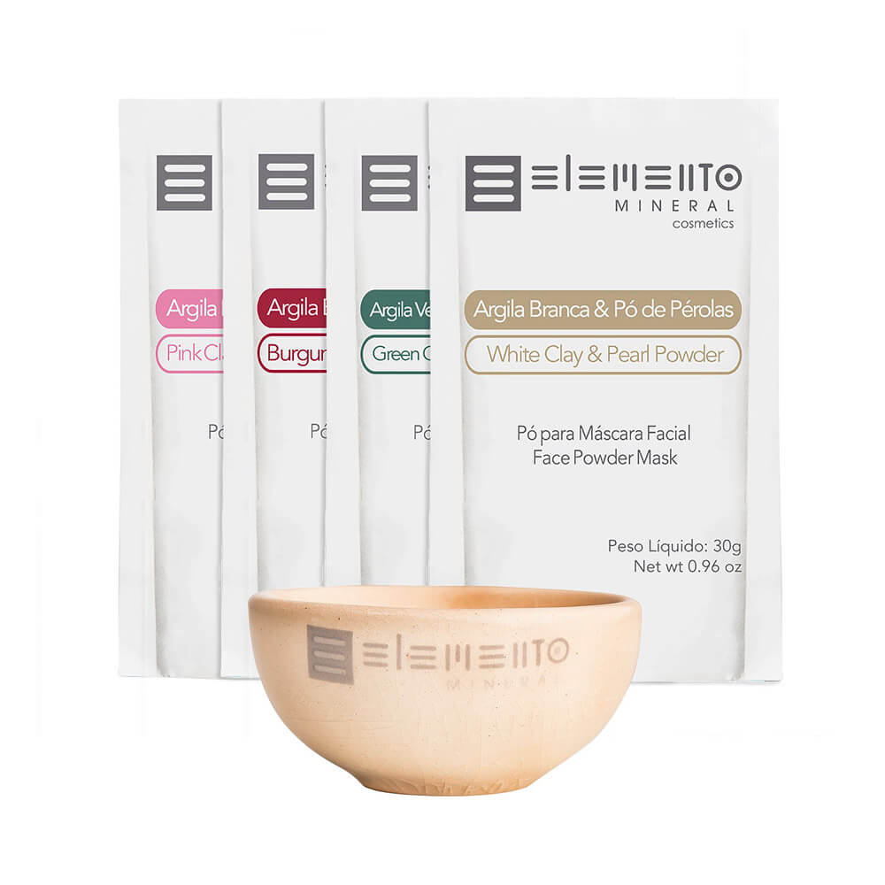 Kit Bio Argila com Pedras Preciosas – Elemento Mineral