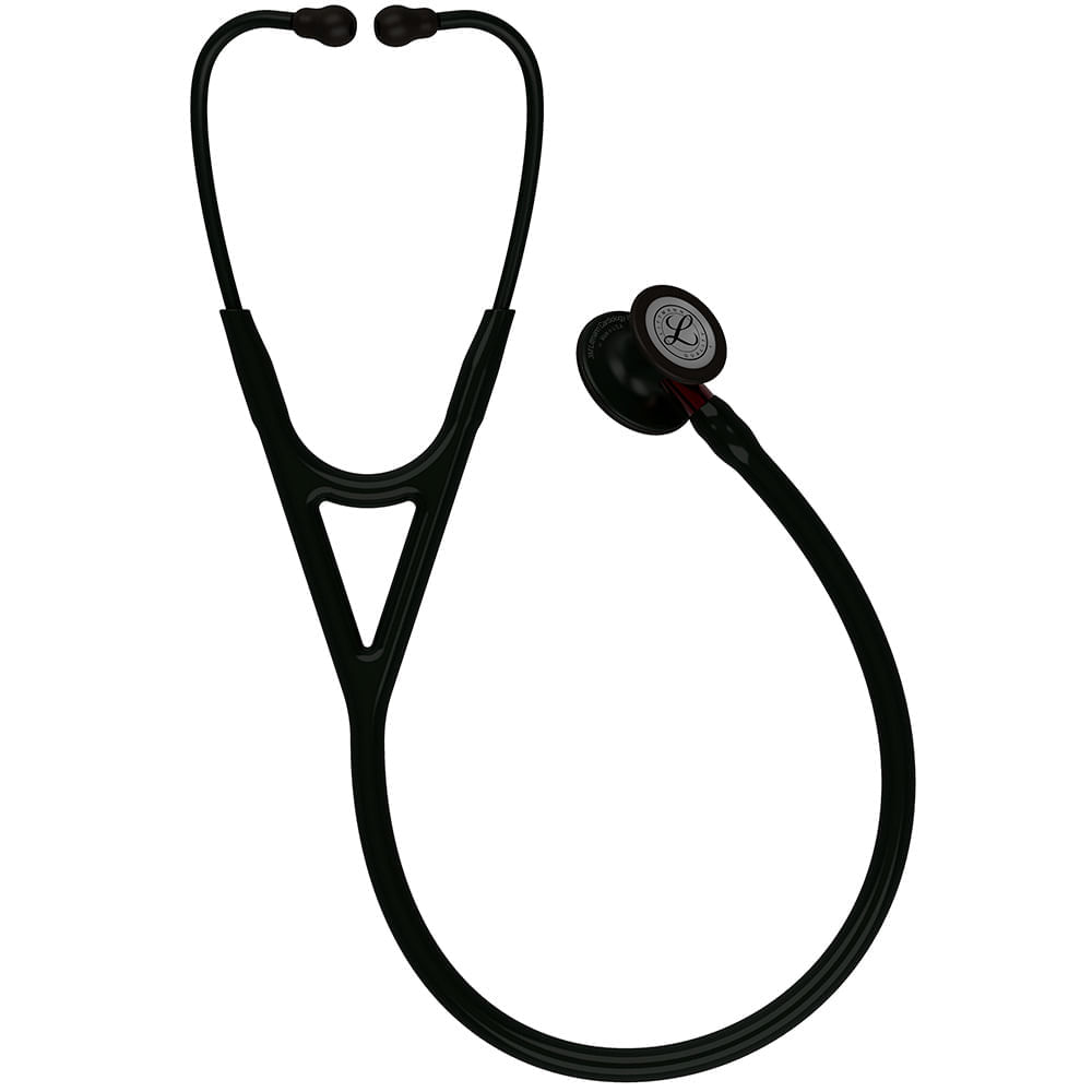 Estetoscópio Littmann CardiologyIV Black Smoke Vermelho 6200