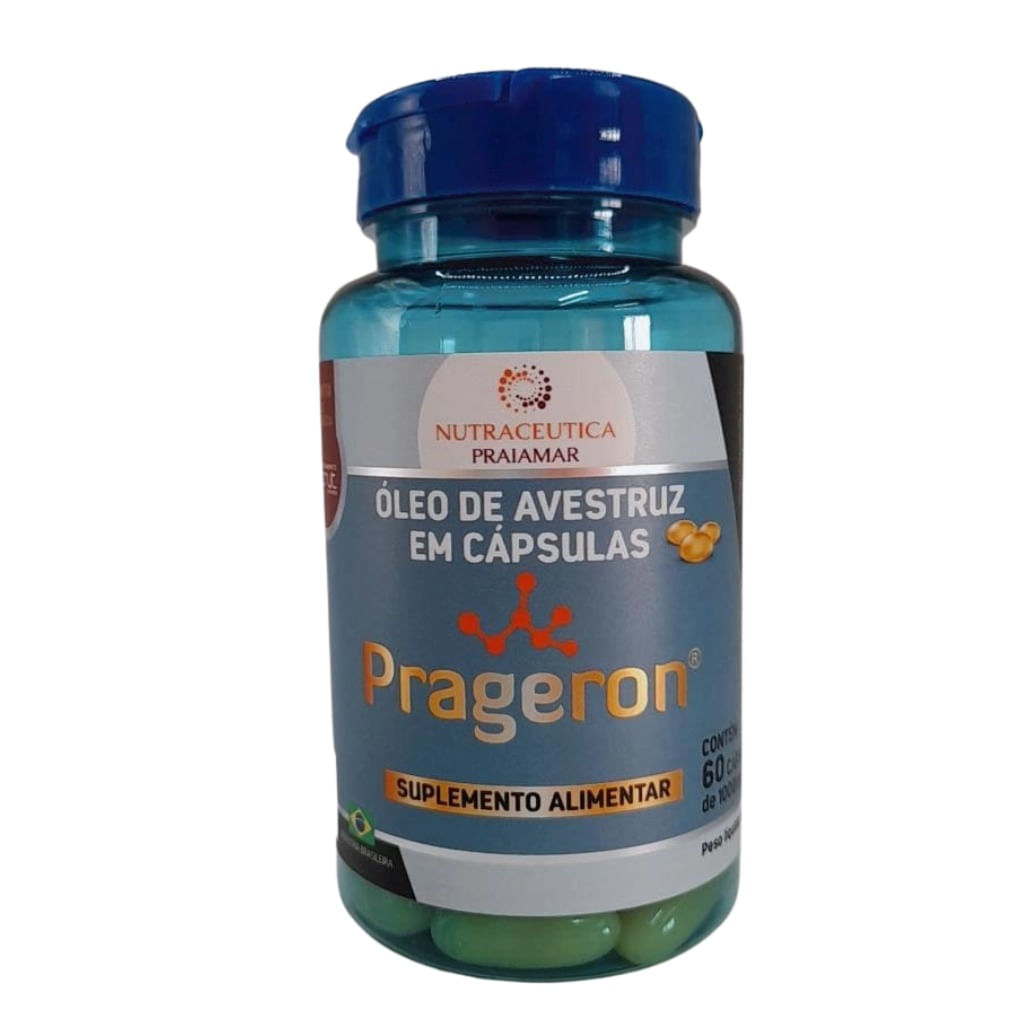 Prageron Óleo de Avestruz 60 Cápsulas de 1000mg