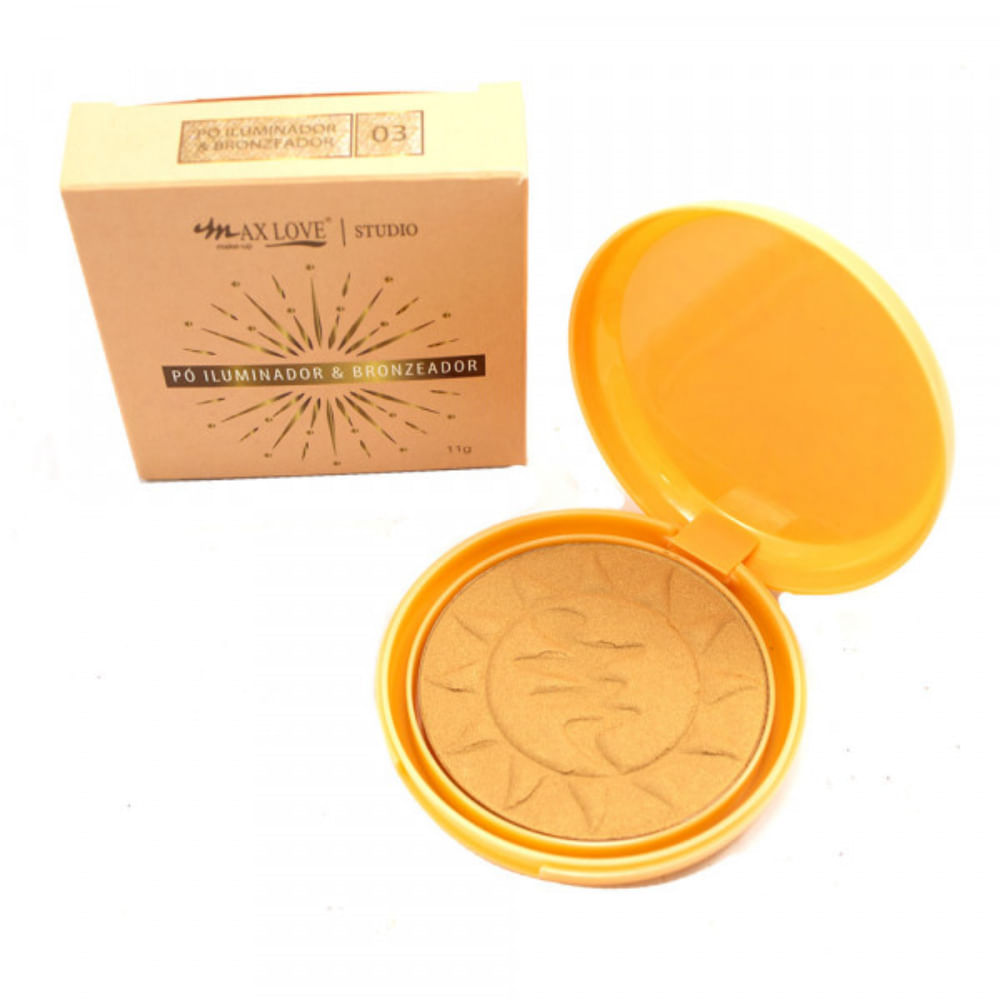 Pó Iluminador e Bronzeador Cor: 01 Max Love