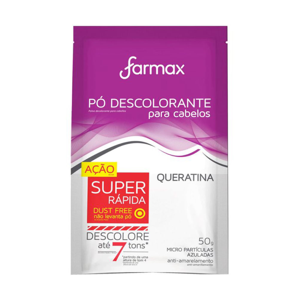 Pó Descolorante Farmax Queratina 50g