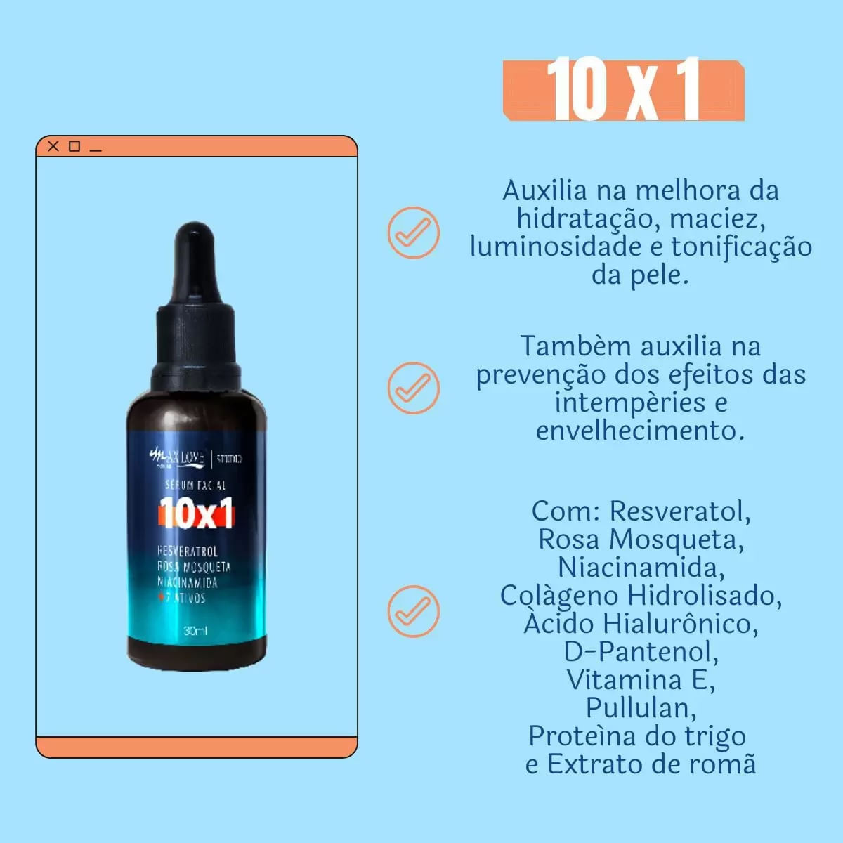 Sérum 10 em 1 Max love