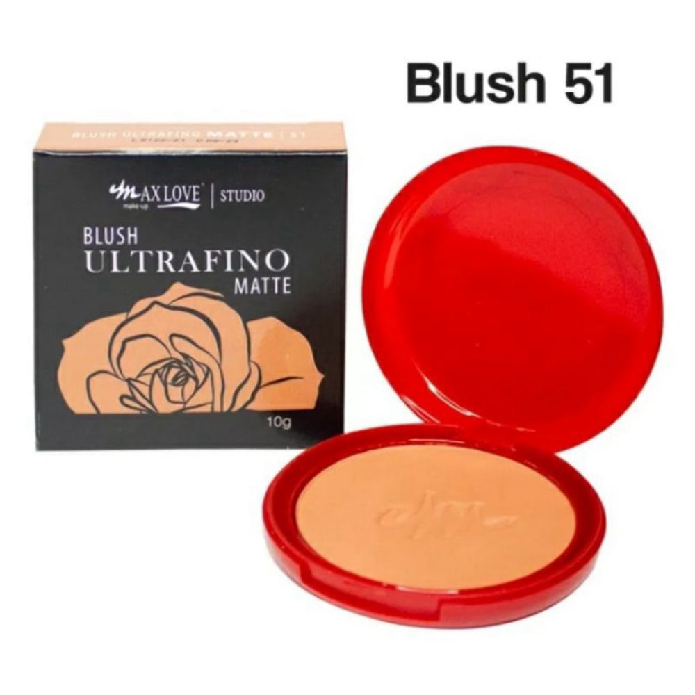 Blush Ultrafino Matte Sem Espelho Max Love Cor 051