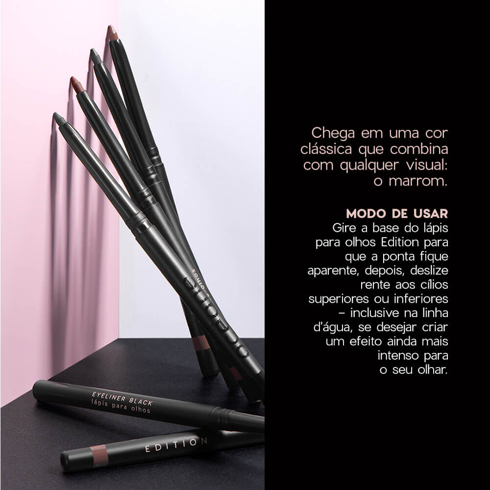Lápis de Olhos Retrátil Marrom - Eyeliner Brown Océane Edition 1,2ml