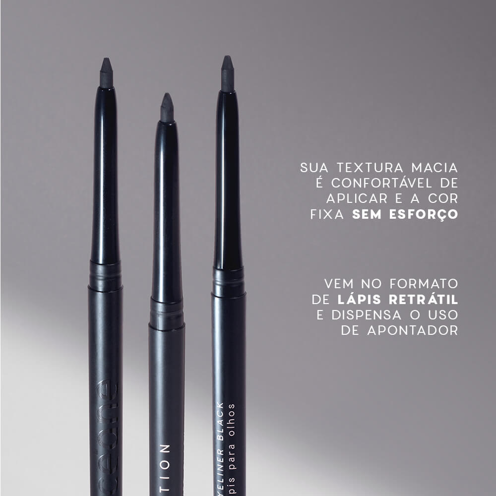 Lápis de Olhos Retrátil Preto - Eyeliner Black Océane Edition 1,2ml