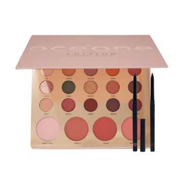 Kit Lápis de Olhos Marrom + Lápis de Olhos Preto + Paleta Celebrate Océane Edition (3 Produtos)