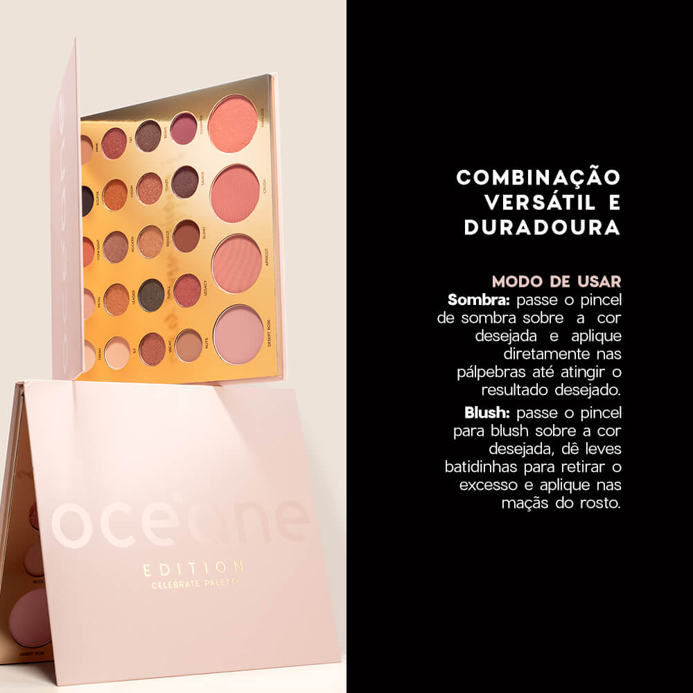 Kit Lápis de Olhos Marrom + Lápis de Olhos Preto + Paleta Celebrate Océane Edition (3 Produtos)