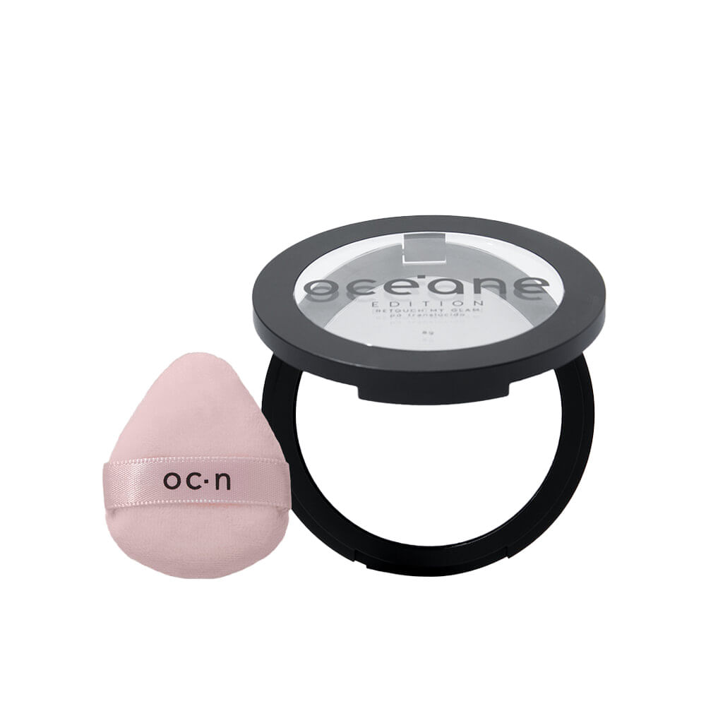 Kit Retoque de Make – Pó Compacto + Mini Esponja Océane Edition (2 Produtos)