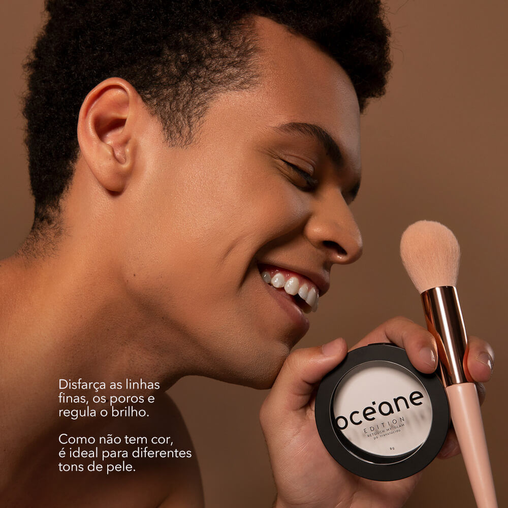 Kit Retoque de Make – Pó Compacto + Mini Esponja Océane Edition (2 Produtos)