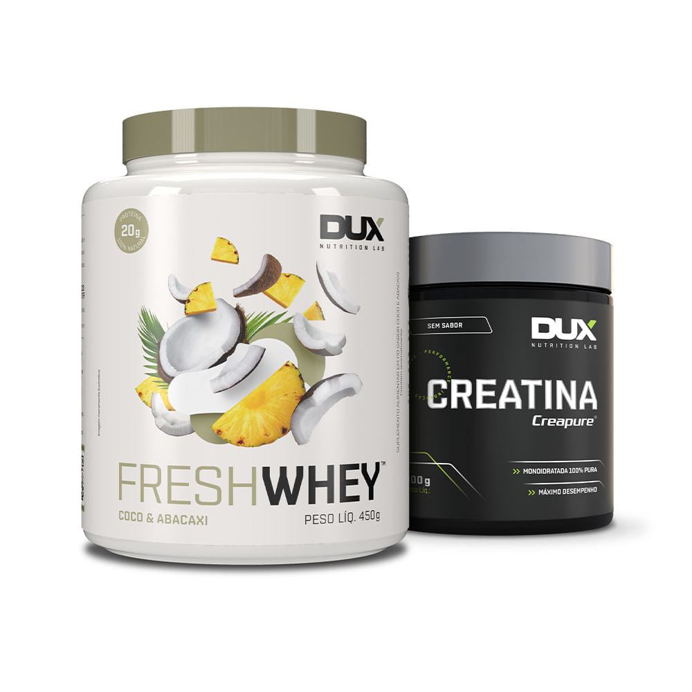 KIT HIPERTROFIA FRESHWHEY Coco e Abacaxi 450g + Creatina 300g