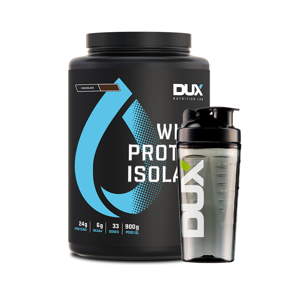 WHEY PROTEIN ISOLADO DUX NUTRITION  Sabor chocolate 900 kg